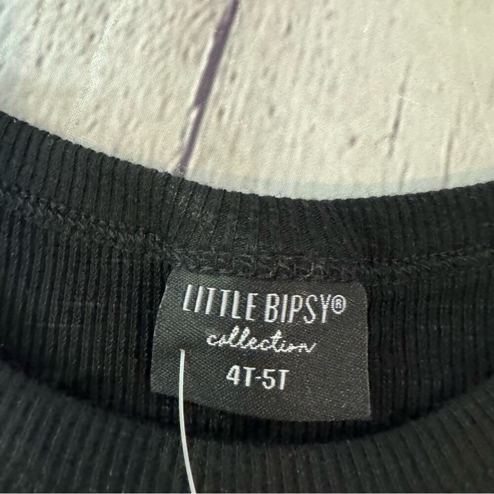 Little Bipsy Black Ribbed Tank Top - Picture 2 of 3